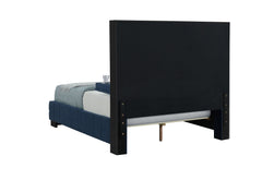 Oscar - Queen Bed Without Wood Trim - Navy Blue