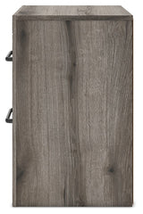 Graystorm - Two Drawer Night Stand - Brown Gray