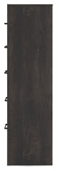 Hollivern - Five Drawer Chest - Dark Gray
