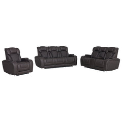 Wendell - Power Motion Sofa With Dropdown Table, Storage, USB & LED - Dark Gray