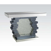 Nysa - 47" X 14" Console Table - Mirrored & Faux Crystals