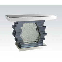 Nysa - 47" X 14" Console Table - Mirrored & Faux Crystals