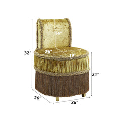 Bernadette - Vanity Stool - Gold