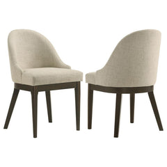 Reseda - Upholstered Dining Side Chair (Set of 2) - Beige