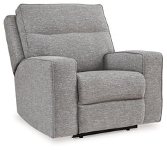 Biscoe - Power Recliner /Adj Headrest - Pewter