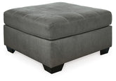 Pitkin - Oversized Accent Ottoman - Slate