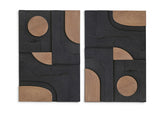 Element - Mango Wood 2 Piece Wall Art