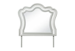 Aria - 5 Piece King Bedroom Set (Bed, Dresser & Mirror, Nightstand, Chest) - Silver