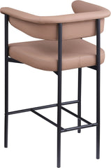 Malin - Faux Leather Counter Stool (Set of 2) - Tan