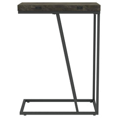 Carly - Expandable Engineered Wood C-Shaped Side Table