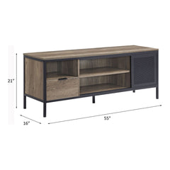 Nantan - 21" TV Stand - Rustic Oak & Black