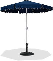 Amalfi - Patio Umbrella - Black Base / White Pole