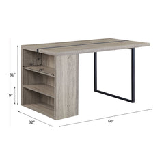 Patwin - Dining Table - Gray Oak & Black