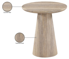 Cassino - Concrete Indoor/Outdoor End Table - Travertine