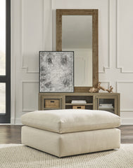 Elyza - 2 piezas - Sofá seccional de 3 piezas con chaise longue esquinero con brazo derecho visto, otomana - Lino