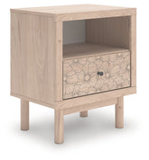 Arloster - One Drawer Night Stand - Tan
