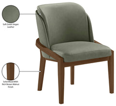 Navo - Vegan Leather Upholstered Dining Chair - Green