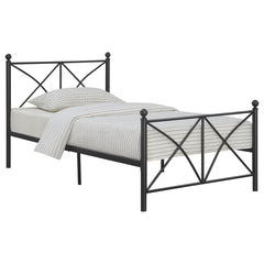 Hart Black Twin Bed - MyWaynesHome #