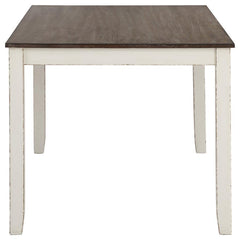 Fortress - 7 Piece Rectangular Dining Set - Vintage Vanilla