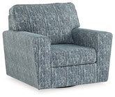 Aterburm - Swivel Accent Chair - Twilight