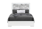 Naomi - 5 Piece Full Bedroom Set - Silver