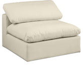 Comfy - Silla sin brazos de cuero sintético