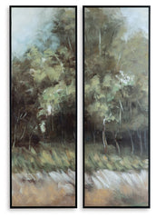 Dansot - Wall Art Set (Set of 2) - Green / Brown