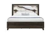Harmony - King Bed With LED - Dark Brown