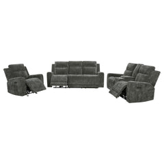 Kennett - Chenille Power Reclining Sofa Set