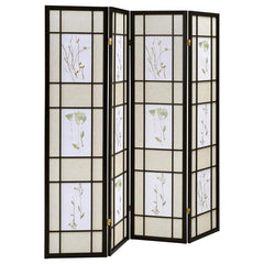 Catabella Black 4 Panel Room Divider - MyWaynesHome #