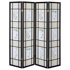 Catabella Black 4 Panel Room Divider - MyWaynesHome #