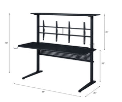 Canzi - Gaming Desk With USB - Black