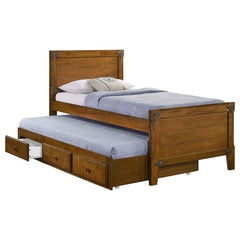 Granger Brown Twin Bed W/ Trundle - MyWaynesHome #