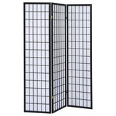 Carrie Black 3 Panel Room Divider - MyWaynesHome #