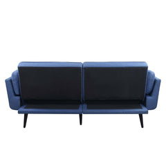 Nafisa - Adjustable Sofa & Ottoman - Blue Fabric