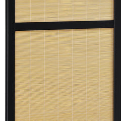 Pearce - 4-Panel Bamboo Room Divider Folding Screen - Natural