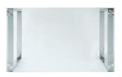 Abraham - Dining Table - Clear Glass Top & Chrome