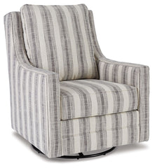 Kambria - Sillón auxiliar giratorio deslizante - Marfil / Negro