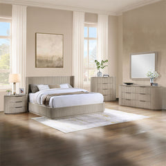 Leanna - Nightstand With USB Port - Light Oak