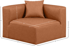 Cube - Corner Chair - Cognac