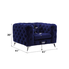 Atronia - Chair - Blue Velvet