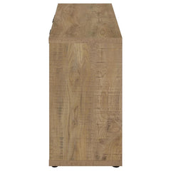 Pepita - 3 Door Engineered Wood Accent Cabinet - Mango Brown