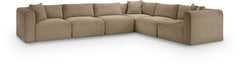 Shaggy - Fabric 6 Piece Modular Corner Sectional