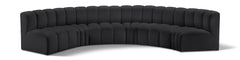 Arc - Faux Leather 6 Piece U-Shaped Modular Sofa