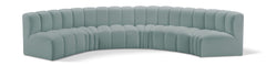 Arc - Faux Leather 6 Piece U-Shaped Modular Sofa