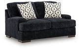 Whitmore Manor - Loveseat - Black Pearl