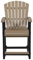 Fairen Trail - Barstool (Set of 2) - Black / Driftwood