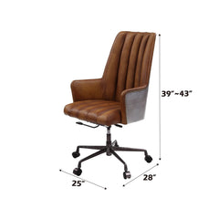 Salvol - Office Chair - Sahara Top Grain Leather & Aluminum