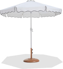 Amalfi - Patio Umbrella - Light Brown Base / White Pole