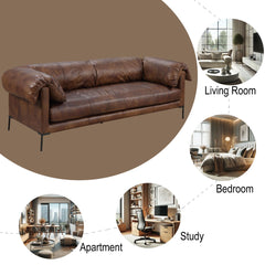 Jaron - Sofa - Mocha Top Grain Leather